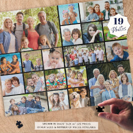 Personalisierte 19-Bild-Collage - benutzerdefinier Puzzle
