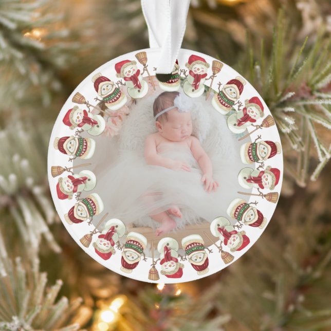 Personalisierte 1. Geburtsankündigung Ornament (Baum)