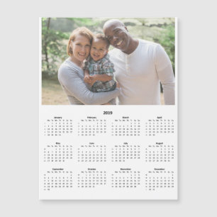 Personalisierte 2019 Kalender-magnetische Magnetkarte