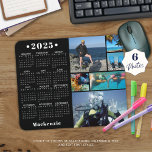 Personalisierte 2023 Kalender 6 Foto - benutzerdef Mousepad<br><div class="desc">Erstellen Sie Ihr eigenes personalisiertes, benutzerdefiniertes Foto-Kalendermauspad mit einem 2023-Jahres-auf-einen-Blick-Kalender und einer leicht hochzuladenden Foto-Collage-Vorlage mit 6 Bildern in verschiedenen Formen und Größen, sowohl horizontal als auch vertikal, um eine Vielzahl von Foto-Themen zu berücksichtigen. Personalisieren Sie Ihre Texte mit Familiennamen, Einzelnamen, Monogramm oder anderen benutzerdefinierten Text, der in bearbeitbarem Weiß...</div>