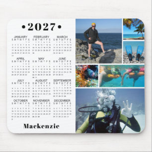 Personalisierte 2026 Kalender 6 Foto - benutzerdef Mousepad