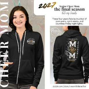 Personalisierte 2027 Senior Cheer Mom Hoodie
