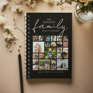 Personalisierte 24-FotoCollage-Familie Planer