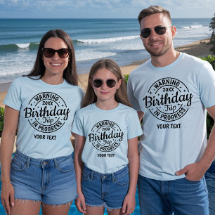 Personalisierte 30. 40. 50. 60. 70. Geburtstagsrei T-Shirt