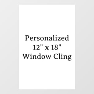 Personalisierte 30 cm x 45 cm Fensterfolie Fensteraufkleber