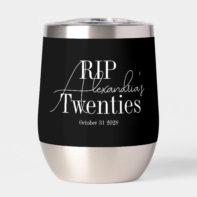 Personalisierte 30. Geburtstags- RIP 20er-Party (Vorderseite)