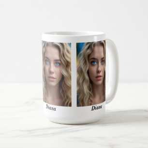 Personalisierte 3-Bild Kaffeetasse