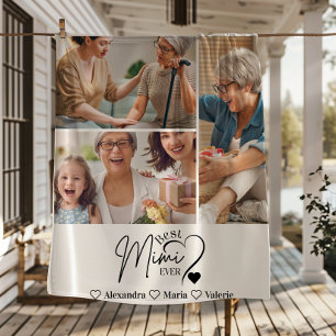 Personalisierte 3-Foto-Beste-Mimi-aller-Zeiten-Min Fleecedecke
