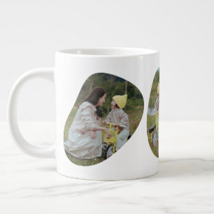 Personalisierte 3-Foto-Collage zum Muttertag Jumbo-Tasse
