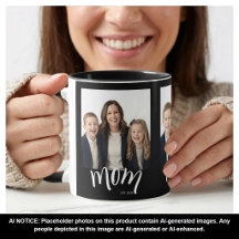 Personalisierte 3-Foto-Mutter-Kinder-Jahr-Etablier
