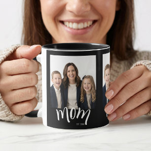Personalisierte 3-Foto-Mutter-Kinder-Jahr-Etablier Tasse