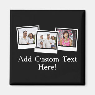 Personalisierte 3-Foto-Snapshot-Frames mit benutze Magnet