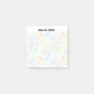 Personalisierte 3x3-Pharmacy Tech Sticknotes Post-it Klebezettel
