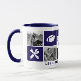 Personalisierte 4-Foto Collage "Best Vater Ever" Tasse