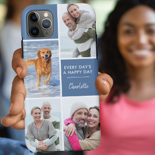 Personalisierte 4-Foto-Collage Positive Zitate Bla Case-Mate iPhone Hülle