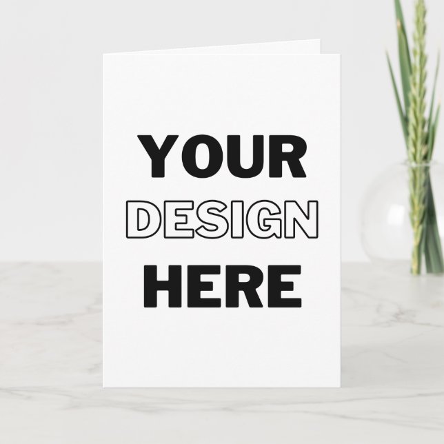 Personalisierte 4 Seiten Hochgeklappte 12x18 Einladung (Vorderseite)