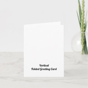 Personalisierte 4" x 5,6" vertikale gefaltete Gruß Karte