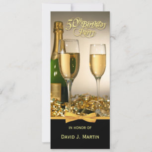 Personalisierte 50. Geburtstagsparty Einladung