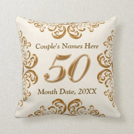 Personalisierte 50. Jahrestags-Geschenke, Kissen