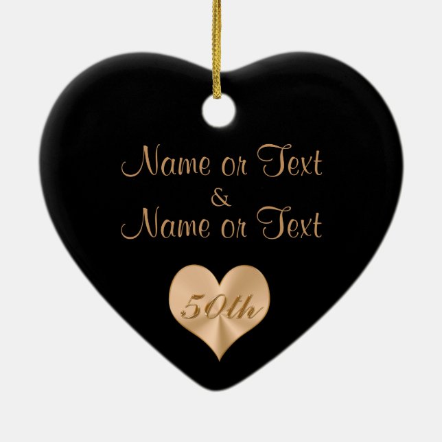 Personalisierte 50. keramikornament (Hinten)