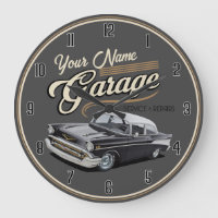 Personalisierte 50er Jahre große Uhr