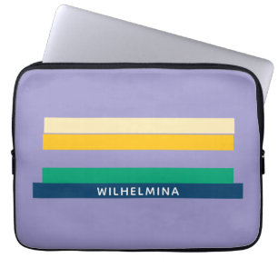 Personalisierte 5 farbige Linien Laptopschutzhülle