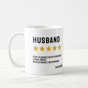 Personalisierte 5-Sterne-Prüfung empfiehlt Kaffeetasse
