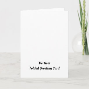 Personalisierte 5" x 7" vertikale gefaltete Grußka Karte