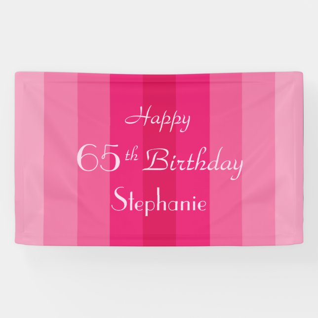 Personalisierte 65. banner (Horizontal)