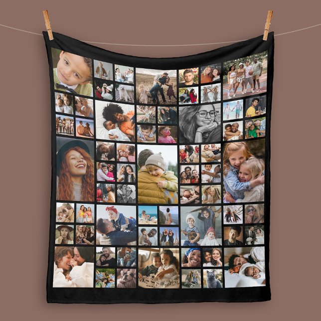 Personalisierte 65 Fotomontage Fleece Blanket (Von Creator hochgeladen)