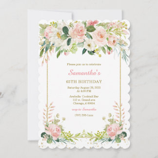 Personalisierte 65. Geburtstagseinladungen Einladung