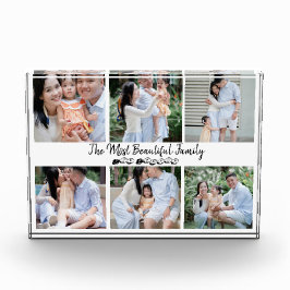 Personalisierte 6-Foto-Blöcke Familie Fotoblock