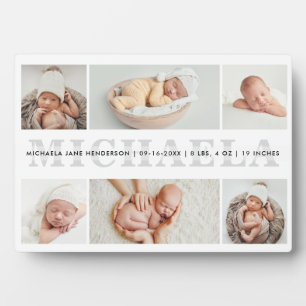 Personalisierte 6-Foto-Geburtstagskarte Fotoplatte