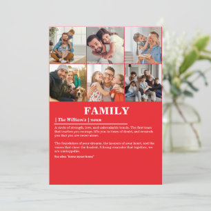 Personalisierte 6-Fotocollage-Produktfamilie Defin Feiertagskarte