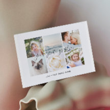 Personalisierte 6 Fotos Universelle Grußpostkarte