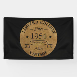 Personalisierte 70 Vintage Geburtstagsparty Banner