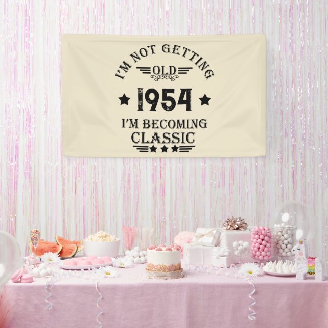 Personalisierte 70 Vintage Geburtstagsparty Banner (Party)