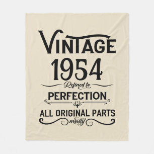 Personalisierte 70 Vintage Geburtstagsparty Fleecedecke