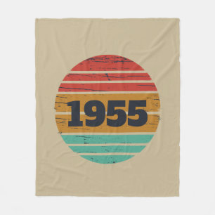 Personalisierte 70 Vintage Geburtstagsparty Fleecedecke