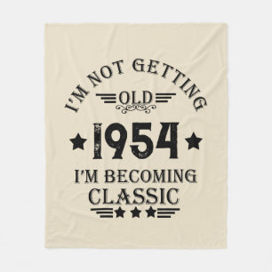 Personalisierte 70 Vintage Geburtstagsparty Fleecedecke
