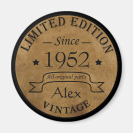 Personalisierte 70 Vintage Geburtstagsparty Magnet