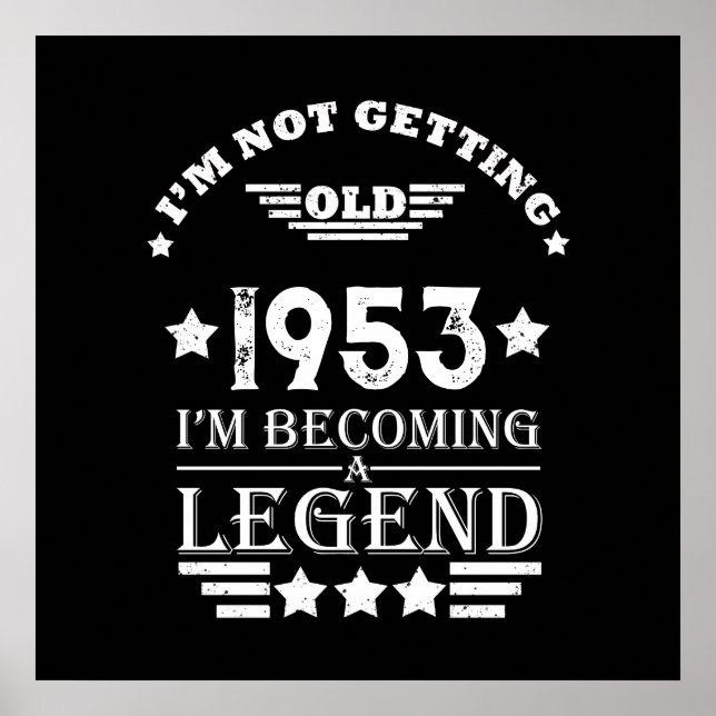 Personalisierte 70 Vintage Geburtstagsparty Poster (Vorne)
