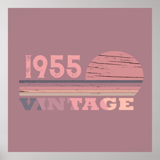 Personalisierte 70 Vintage Geburtstagsparty Poster (Vorne)