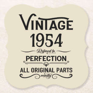 Personalisierte 70 Vintage Geburtstagsparty Untersetzer