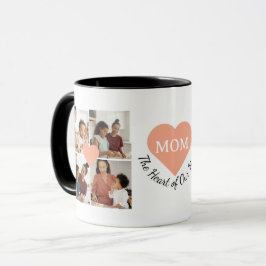 Personalisierte 8-Foto Collage Heartfelt Mama Mess Tasse