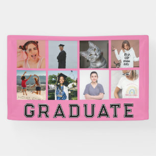 Personalisierte 8 Fotos Abschlussfeier Absolvent P Banner