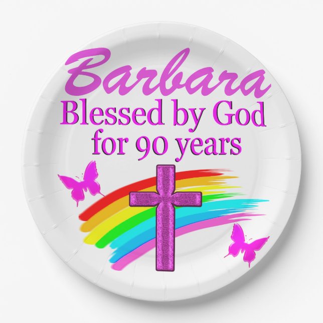 PERSONALISIERTE, 90 JAHRE TELLER VON GOTT VERBUNDE (Vorderseite)