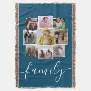 Personalisierte 9 Foto- und Textsammlung Decke