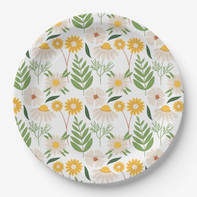 Personalisierte 9" Rundpapierplatte Pappteller (Vorderseite)