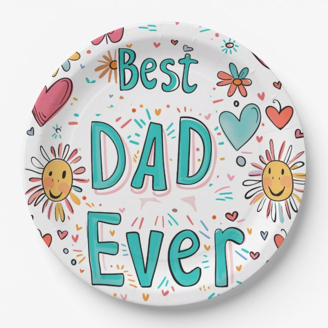 Personalisierte 9" Rundpapierplatte Pappteller (Vorderseite)